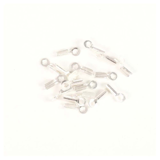 Embouts pour Chaîne et Cordon 1 mm Argenté 925 - 10 pcs - Perles Corner - Rougier et Plé