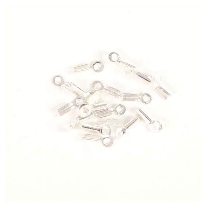 Embouts pour Chaîne et Cordon 1 mm Argenté 925 - 10 pcs - Perles Corner - Rougier et Plé