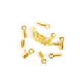 Embouts pour Chaîne et Cordon 1 mm Doré à l'or fin 24K - 10 pcs - Perles Corner - Rougier et Plé