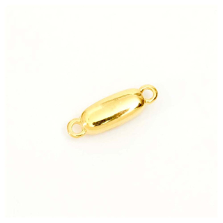 Fermoir Aimanté 2 Anneaux 5 x 18 mm Doré à l'or fin 24K - Perles Corner - Rougier et Plé