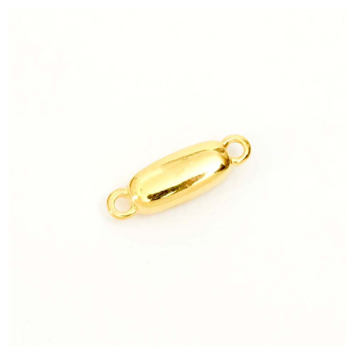 Fermoir Aimanté 2 Anneaux 5 x 18 mm Doré à l'or fin 24K - Perles Corner - Rougier et Plé