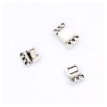 Fermoir Aimanté 3 Anneaux 8,6 x 13,7 mm Zamak argenté - Perles Corner - Rougier et Plé