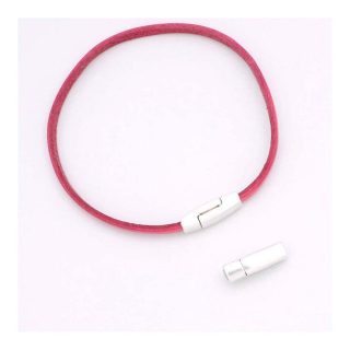 Fermoir Aimanté pour Cordon 3 mm Zamak argenté - Perles Corner - Rougier et Plé