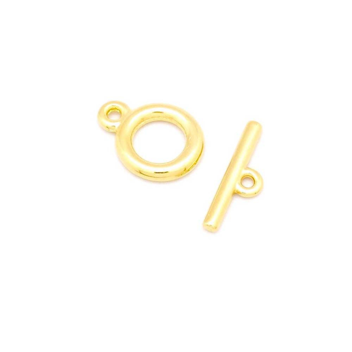 Fermoir Toggle 20 x 15 mm Doré à l'or fin 24K - Perles Corner - Rougier et Plé
