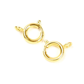 Fermoirs Bouées 10 mm Doré à l'or fin 24K - 2 pcs - Perles Corner - Rougier et Plé