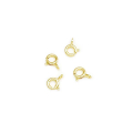 Fermoirs Bouées 5 mm Doré à l'or fin 24K - 4 pcs - Perles Corner - Rougier et Plé