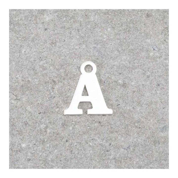 Pendentif Lettre A - 9 x 7 mm - Perles Corner - Rougier et Plé