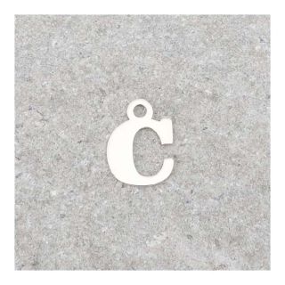 Pendentif Lettre C - 9 x 7 mm - Perles Corner - Rougier et Plé