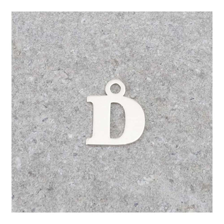 Pendentif Lettre D - 9 x 7 mm - Perles Corner - Rougier et Plé