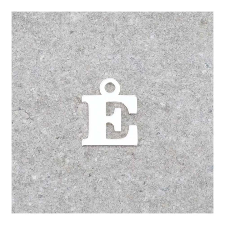 Pendentif Lettre E - 9 x 7 mm - Perles Corner - Rougier et Plé