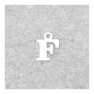 Pendentif Lettre F - 9 x 7 mm - Perles Corner - Rougier et Plé