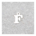 Pendentif Lettre F - 9 x 7 mm - Perles Corner - Rougier et Plé