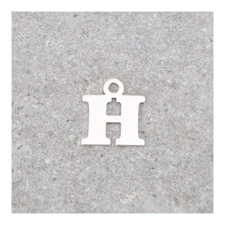 Pendentif Lettre H - 9 x 7 mm - Perles Corner - Rougier et Plé