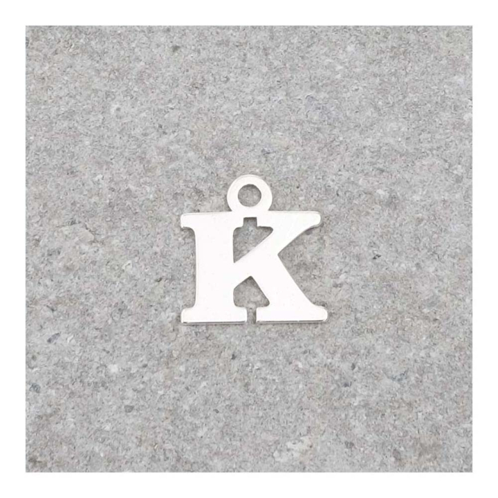 Pendentif Lettre K - 9 x 7 mm - Perles Corner - Rougier et Plé