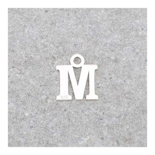 Pendentif Lettre M - 9 x 7 mm - Perles Corner - Rougier et Plé