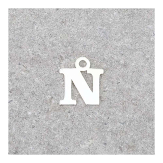 Pendentif Lettre N - 9 x 7 mm - Perles Corner - Rougier et Plé