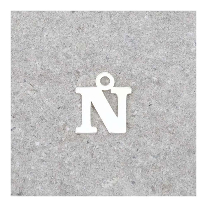 Pendentif Lettre N - 9 x 7 mm - Perles Corner - Rougier et Plé