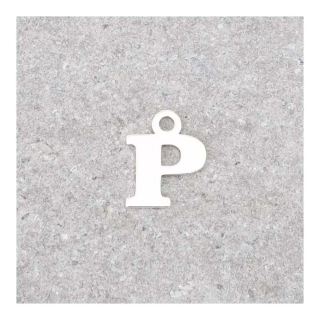 Pendentif Lettre P - 9 x 7 mm - Perles Corner - Rougier et Plé