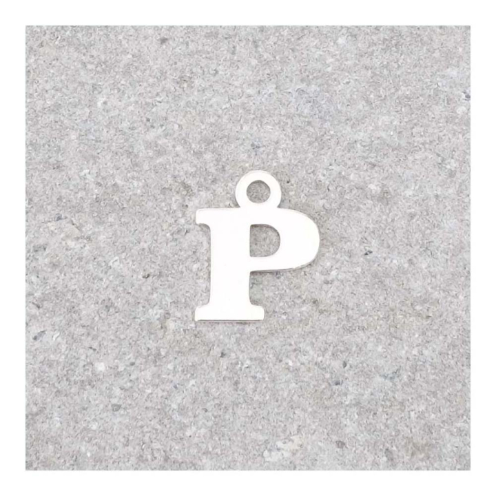 Pendentif Lettre P - 9 x 7 mm - Perles Corner - Rougier et Plé