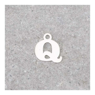 Pendentif Lettre Q - 9 x 7 mm - Perles Corner - Rougier et Plé