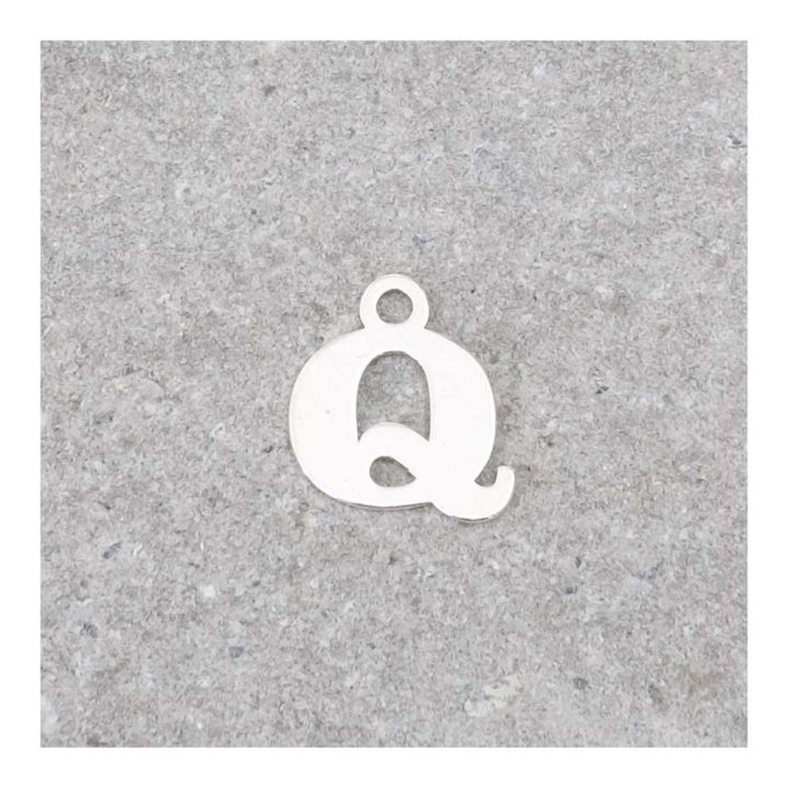 Pendentif Lettre Q - 9 x 7 mm - Perles Corner - Rougier et Plé