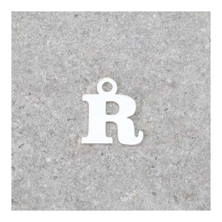 Pendentif Lettre R - 9 x 7 mm - Perles Corner - Rougier et Plé