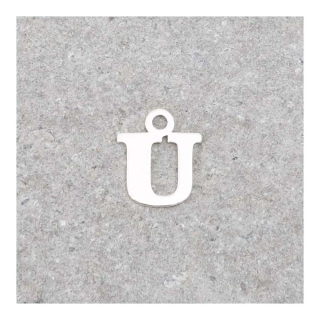 Pendentif Lettre U - 9 x 7 mm - Perles Corner - Rougier et Plé