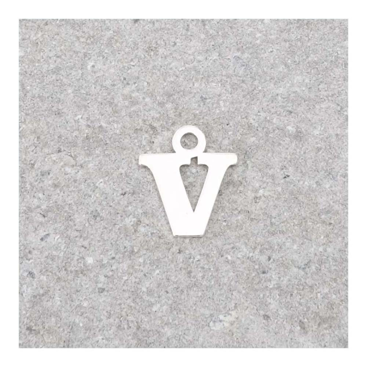 Pendentif Lettre V - 9 x 7 mm - Perles Corner - Rougier et Plé