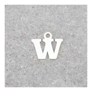 Pendentif Lettre W - 9 x 7 mm - Perles Corner - Rougier et Plé