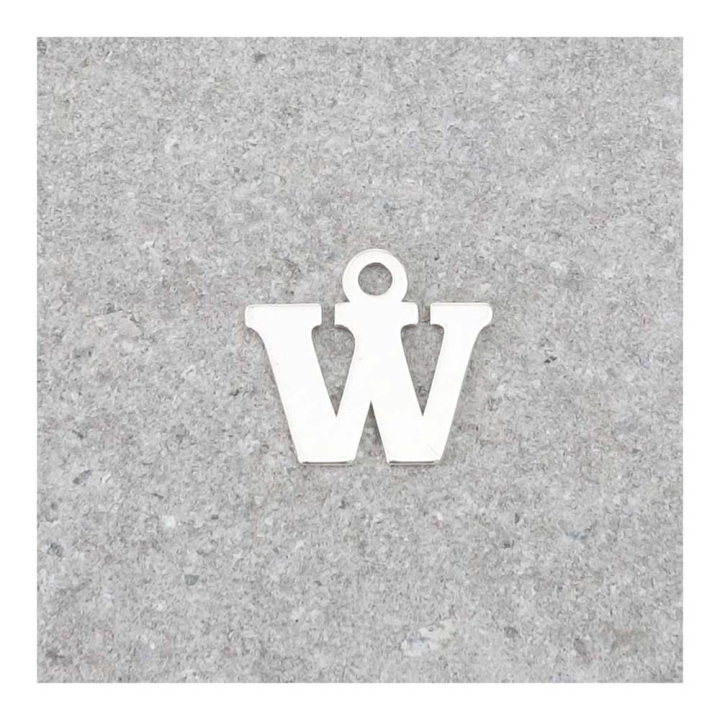 Pendentif Lettre W - 9 x 7 mm - Perles Corner - Rougier et Plé