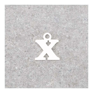 Pendentif Lettre X - 9 x 7 mm - Perles Corner - Rougier et Plé