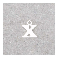 Pendentif Lettre X - 9 x 7 mm - Perles Corner - Rougier et Plé
