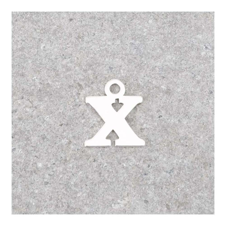 Pendentif Lettre X - 9 x 7 mm - Perles Corner - Rougier et Plé