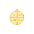 Pendentif Motif Talisman 18 x 20 mm Doré à l'or fin 24K - Perles Corner - Rougier et Plé