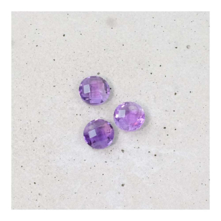 Pendentif Rond Facetté 6 mm en Pierre Naturelle - Perles Corner - Rougier et Plé