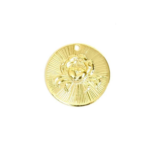 Pendentif Rond Signe astrologique ø 15 mm Cancer - Perles Corner - Rougier et Plé