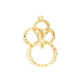 Pendentifs Cercles entrelacés 20,5 x 22,4 mm - 2 pcs - Perles Corner - Rougier et Plé