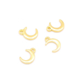 Pendentifs Lune 9 x 12 mm Zamak Argenté 4 pcs - Perles Corner - Rougier et Plé