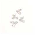 Pendentifs Petite Fleur Orchidée 10 x 11 mm  4 pcs - Perles Corner - Rougier et Plé