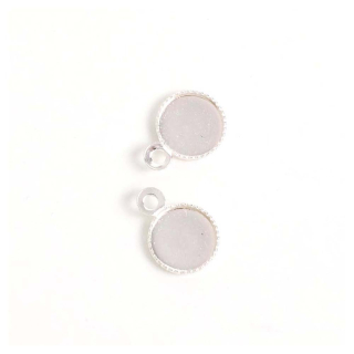Pendentifs Pour Cabochon Rond ø 6 mm - 4 pcs - Perles Corner - Rougier et Plé