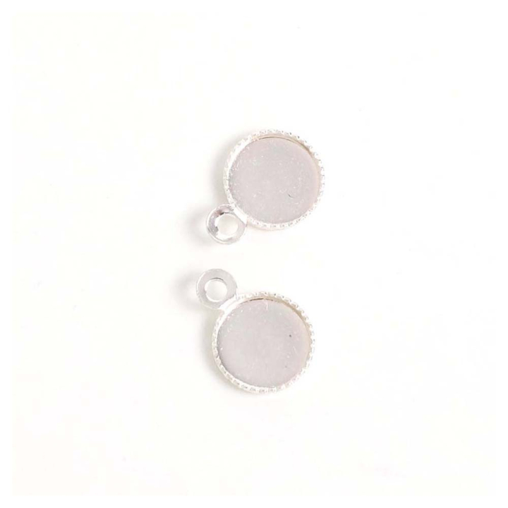 Pendentifs Pour Cabochon Rond ø 6 mm - 4 pcs - Perles Corner - Rougier et Plé
