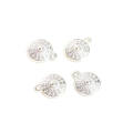 Pendentifs Rond Ethnique 10 x 13 mm 4 pcs - Perles Corner - Rougier et Plé
