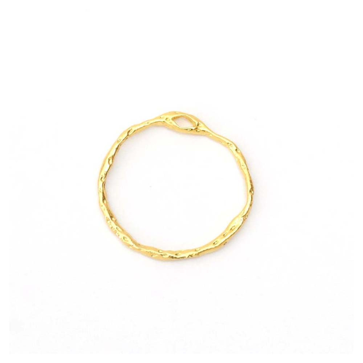 Pendentifs Anneau Texturé ø 20 mm - 2 pcs - Perles Corner - Rougier et Plé