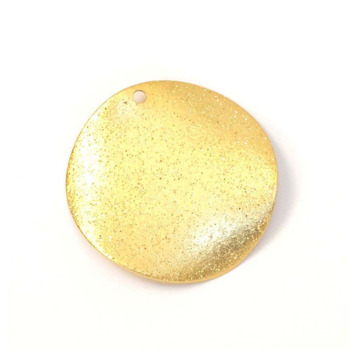 Pendentifs Scintillant Rond 25 mm - 2 pcs - Perles Corner - Rougier et Plé