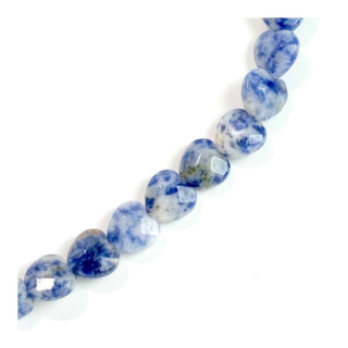 Perle Cœur Facetté en Pierre Naturelle 10 mm 4 pcs - Perles Corner - Rougier et Plé