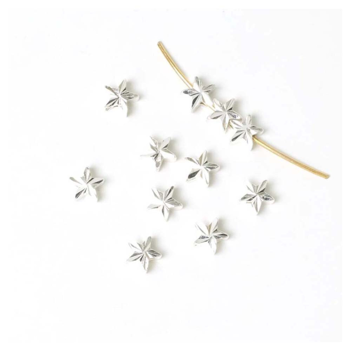 Perle Étoile 5 mm 10 pcs - Perles Corner - Rougier et Plé