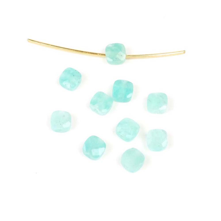 Perle Naturelle Carrée 4 x 4 mm - Perles Corner - Rougier et Plé