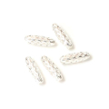 Perle Ovale Ajourée 3,7 x 11,7 mm 4 pcs - Perles Corner - Rougier et Plé