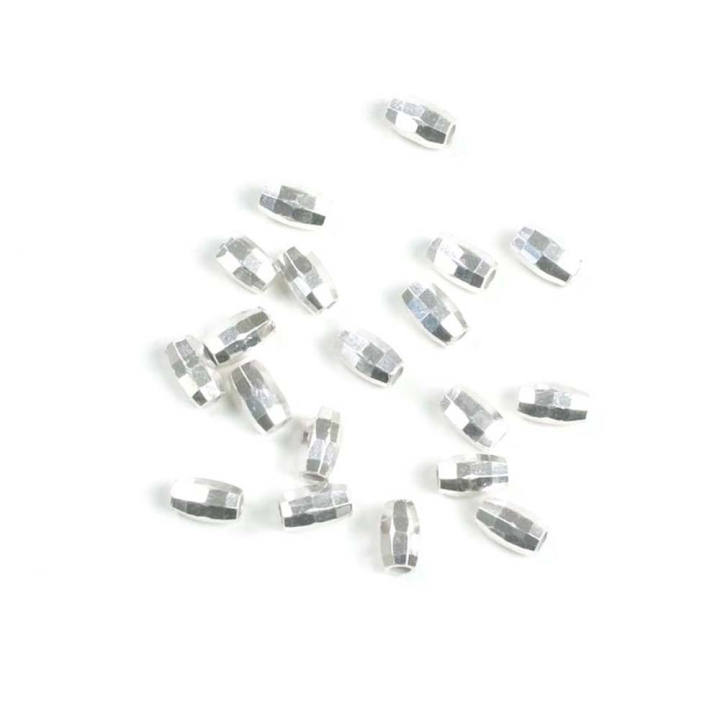 Perle Ovale Facettées 3 x 5 mm 10 pcs - Perles Corner - Rougier et Plé