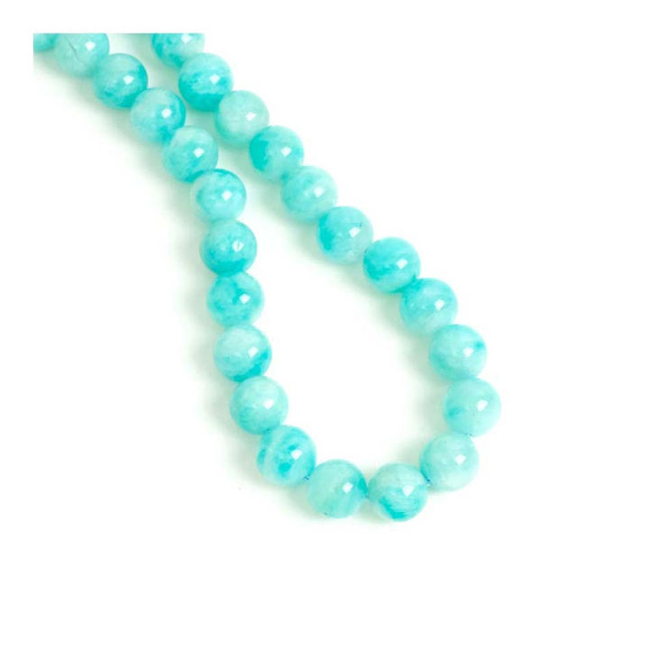 Perle Ronde en Pierre Naturelle 8 mm 10 pcs - Perles Corner - Rougier et Plé